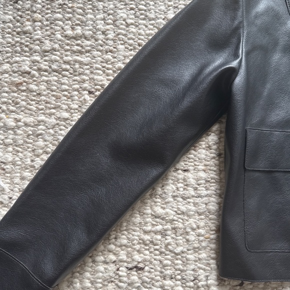 Mango faux cropped leather jacket - Picture 2 of 5